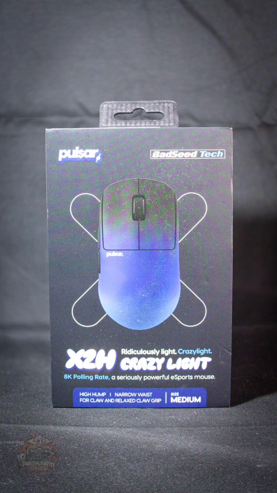 Pulsar X2H CrazyLight BadSeed Tech Medium Wireless Gaming Mouse