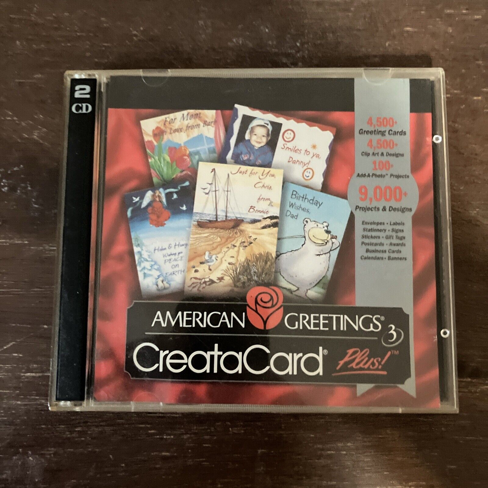 American Greetings Create A Card Plus 2 Disc For PC 1995 Micrografx Software DIY
