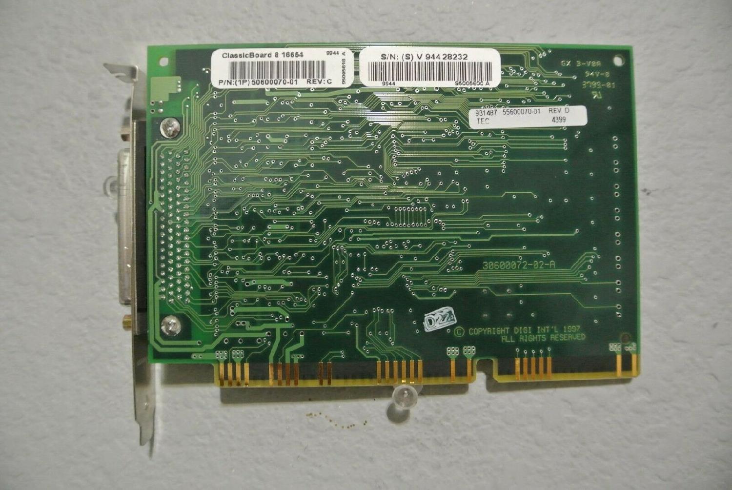 50600070-01 DIGI INTERNATIONAL CLASSICBOARD 8 16654 UART RS232