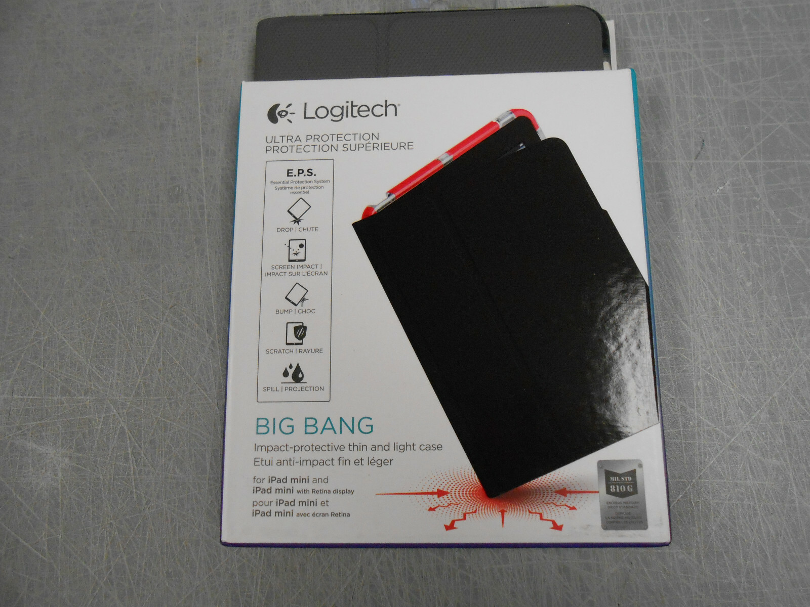 NEW Logitech Big Bang Protective Case iPad Mini #939-001030 Dark Gray