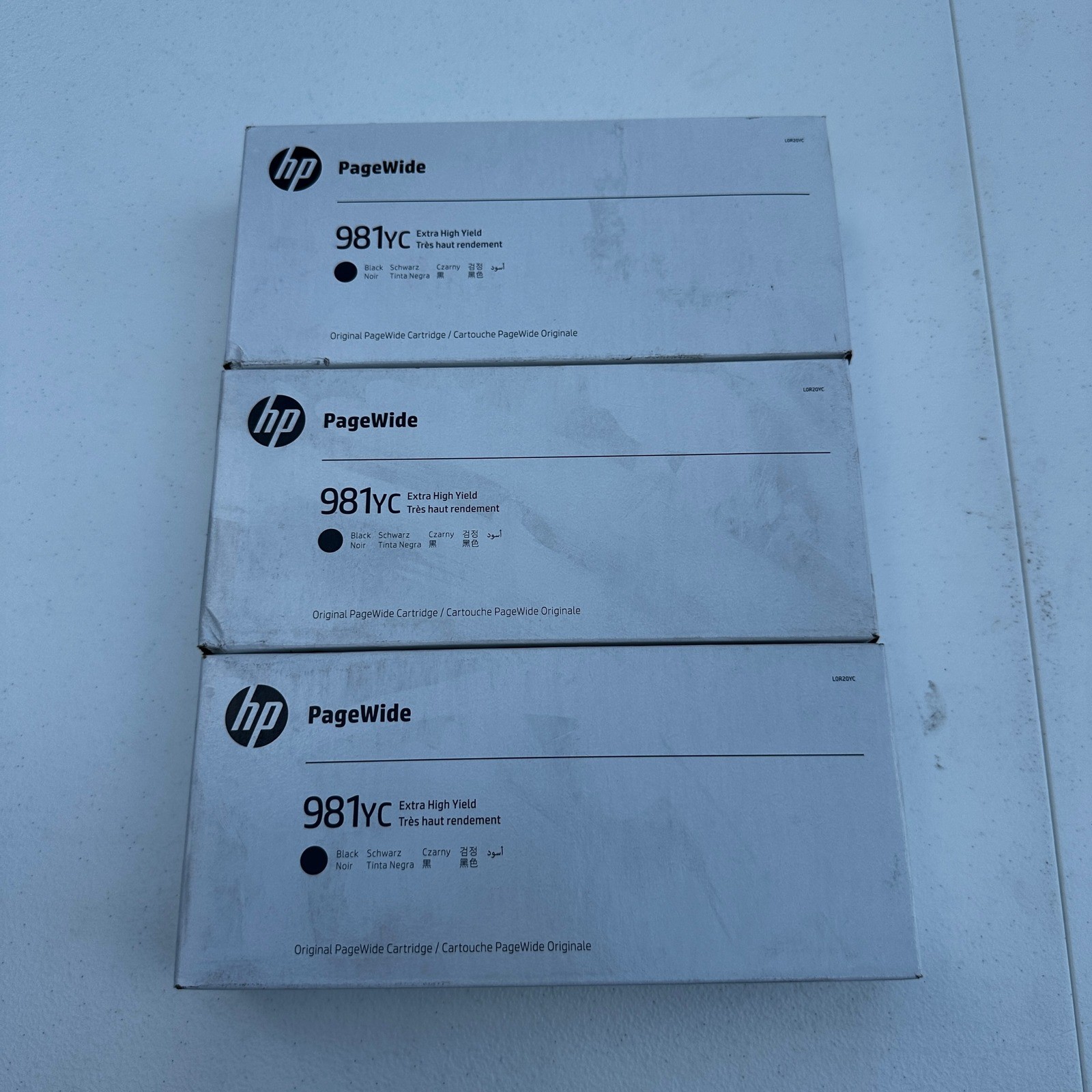 Set of 3 HP 981YC Black Extra High Yield L0R20YC Ink Cartridge EXP 04/2025