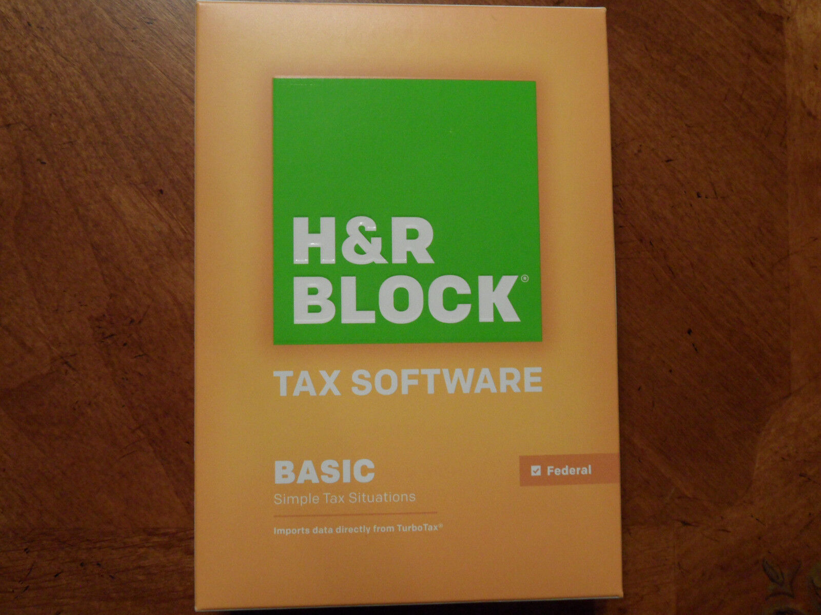2015 H&R Block Basic 1040 Federal turbo formerly Tax Cut New CD sealed in Box 