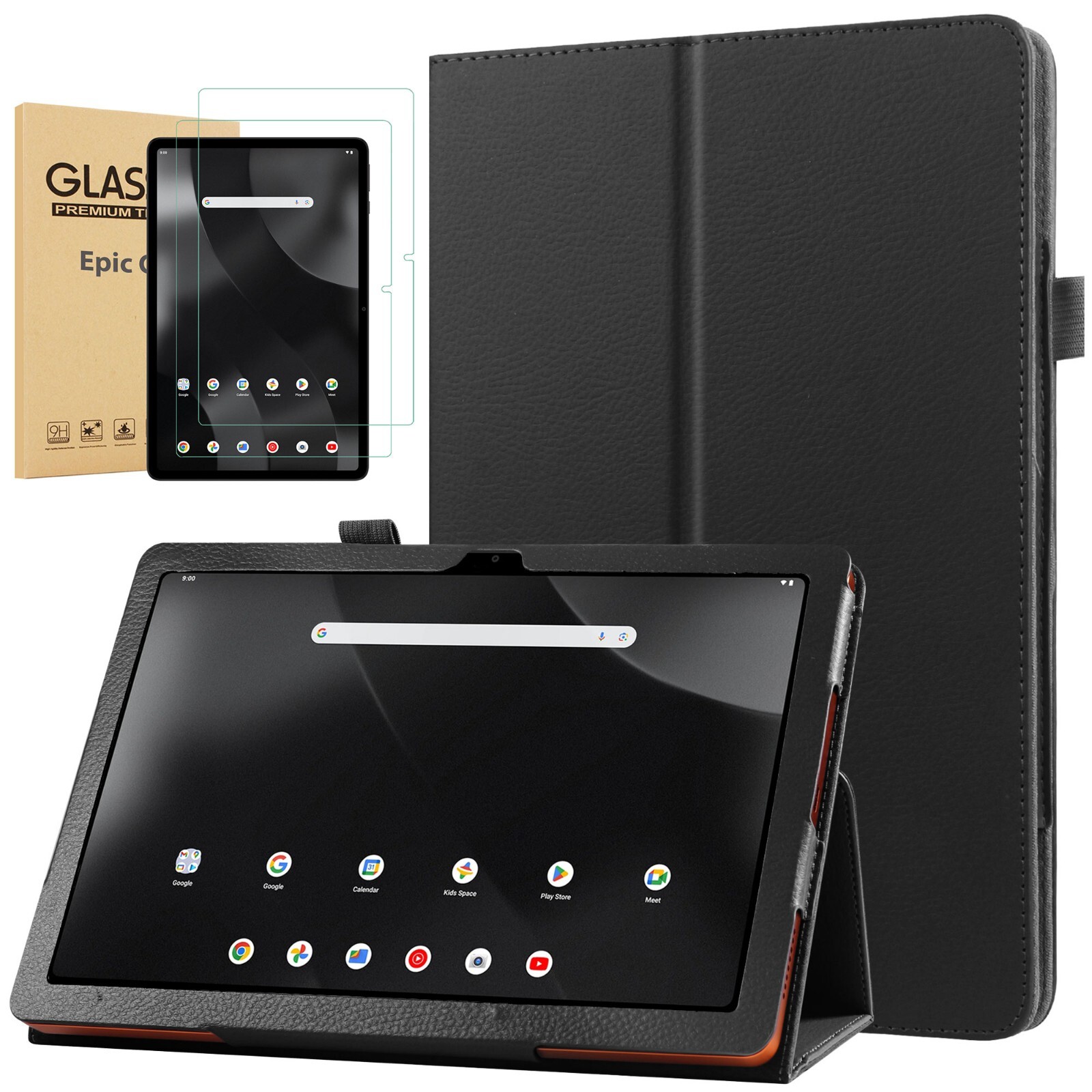 Onn 11" Core Tablet Case (2026 Model) Leather Folio Cover for Onn 11 inch+Stylus