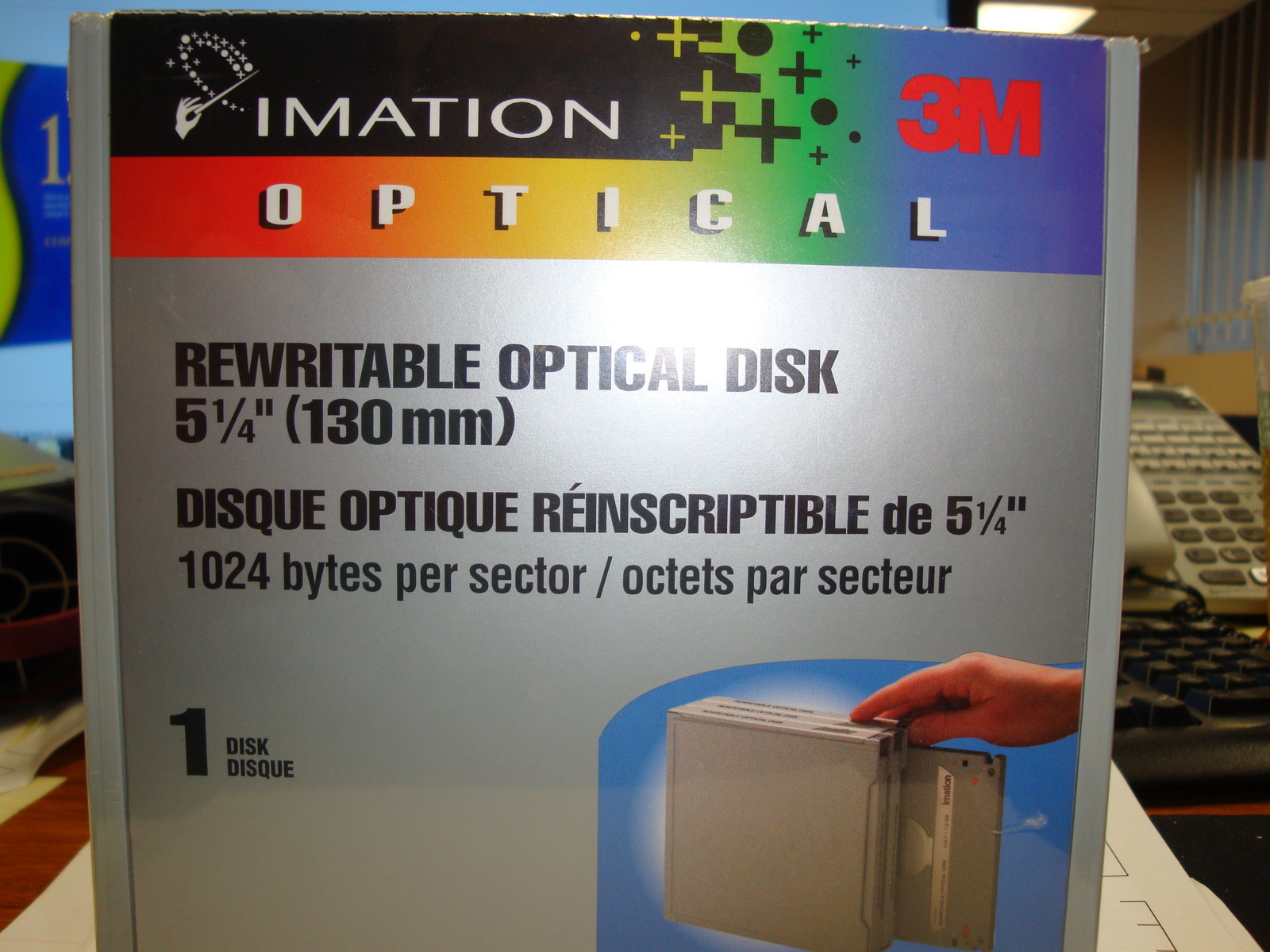 NEW Imation 44019 1.3GB RW (EDM-1300C) Factory Sealed *5 PACK*