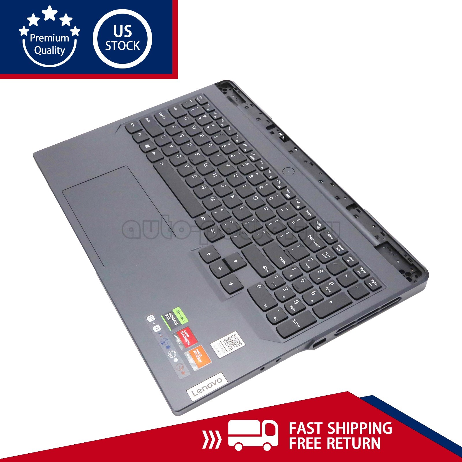 NEW Palmrest Keyboard Backlit For Lenovo Legion Pro 5 16ARX8 Pro 5 16IRX8 US