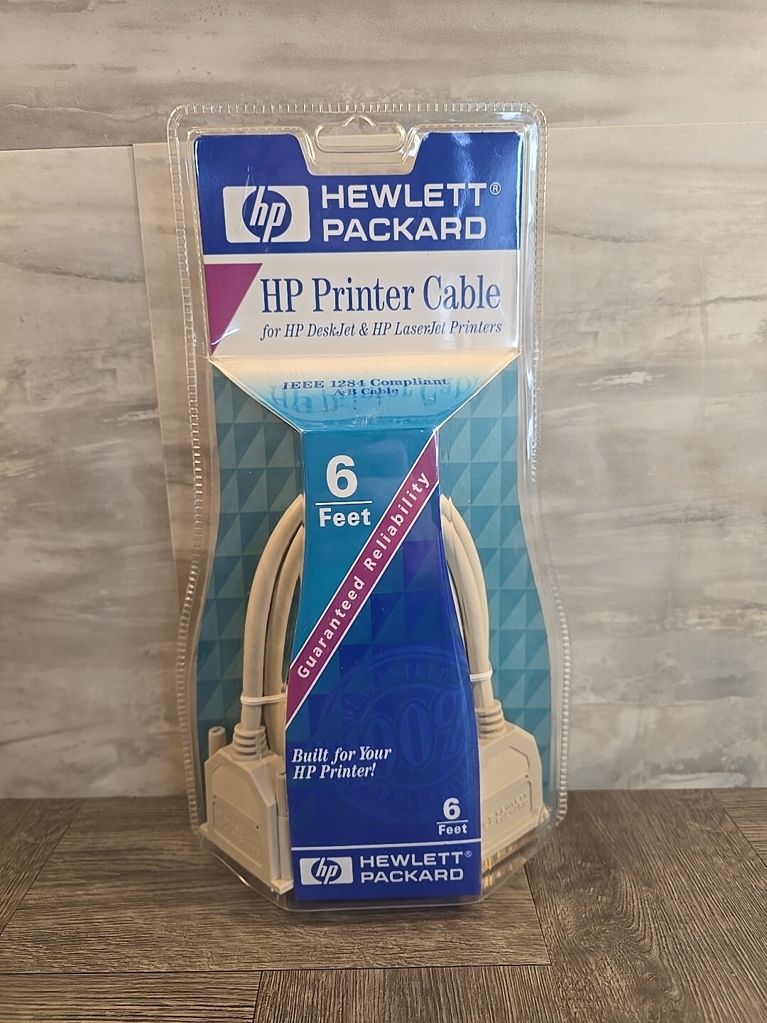 HP 6FT DB 25-Pin IEEE 1284 Male to Male Serial Parallel Printer Extension Cable