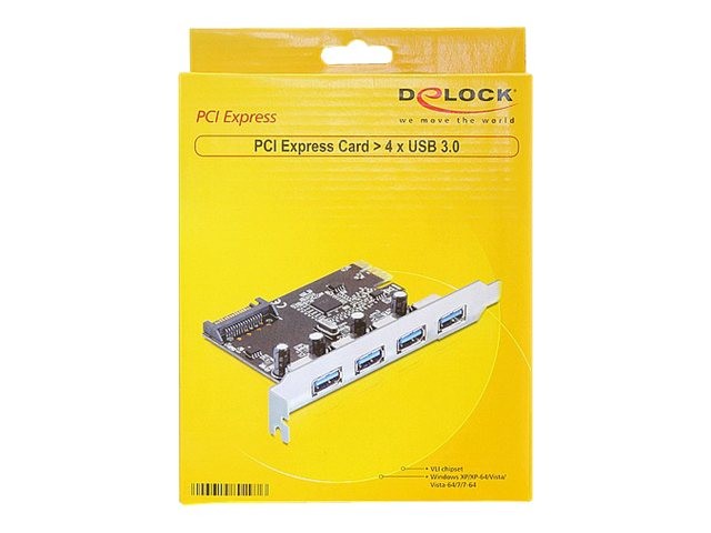 Delock PCI Express Card > 4 x USB 3.0 USB Adapter Controller usb 89297