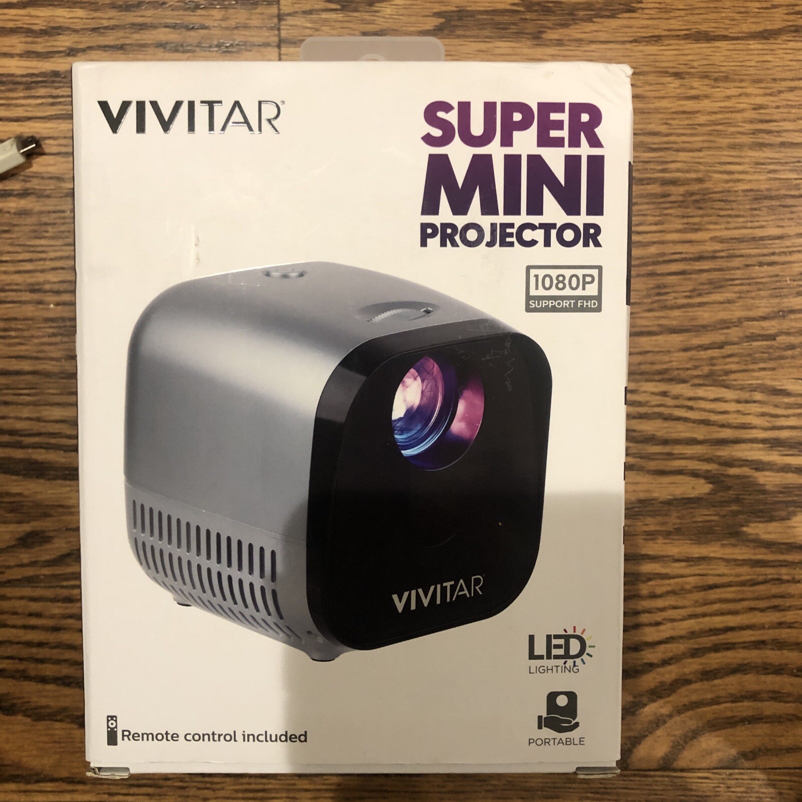 VIVITAR SUPER MINI PORTABLE PROJECTOR 1080P 