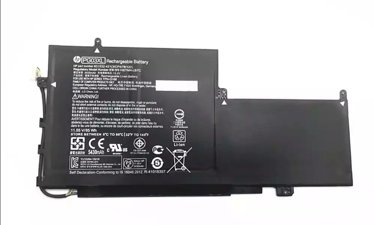 Genuine 65Wh Battery PG03XL For HP Spectre x360 15-AP000 831532-421 831758-005