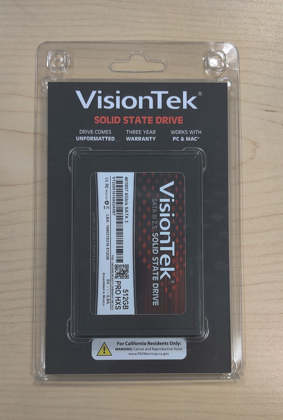 New VisionTek PRO HXS 512 GB Solid State Drive 2.5" Internal  Black SATA