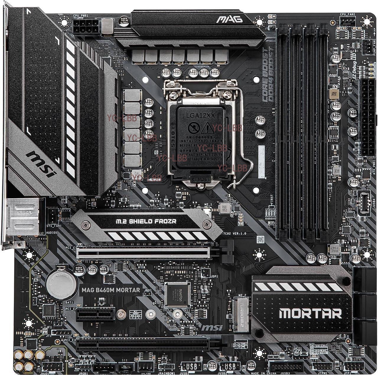 MSI MAG B460M MORTAR LGA 1200 Intel B460 SATA 6Gb/s Micro ATX Intel Motherboard