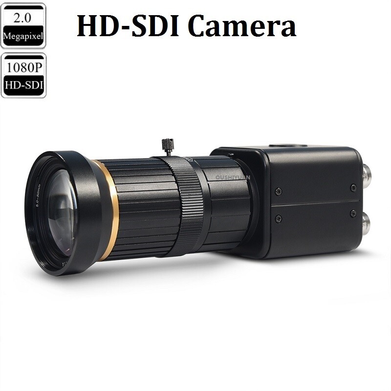  CCTV Industrial 2.0MP 1080P Zoom Lens 5-50mm Security HD-SDI Camera  