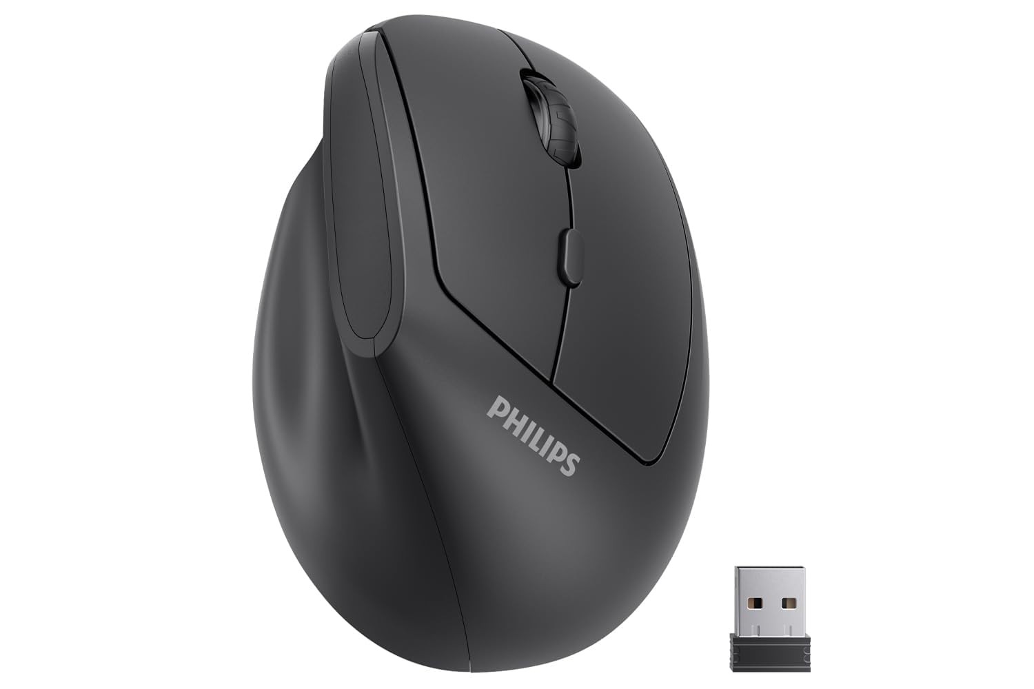 Philips SPK7628 Ergonomic Wireless Mouse 6000 Series Silent Black 2.4GHz