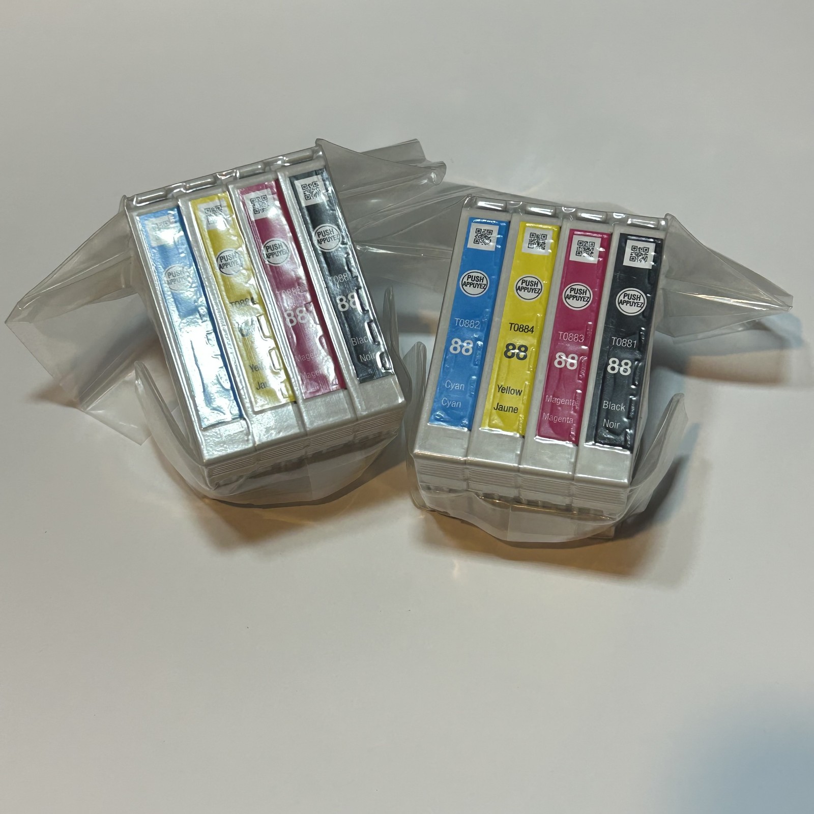 Epson 88 T0881 T0882 T0883 T0884 Ink Cartridges 2 Full Sets of 4 (8pk)
