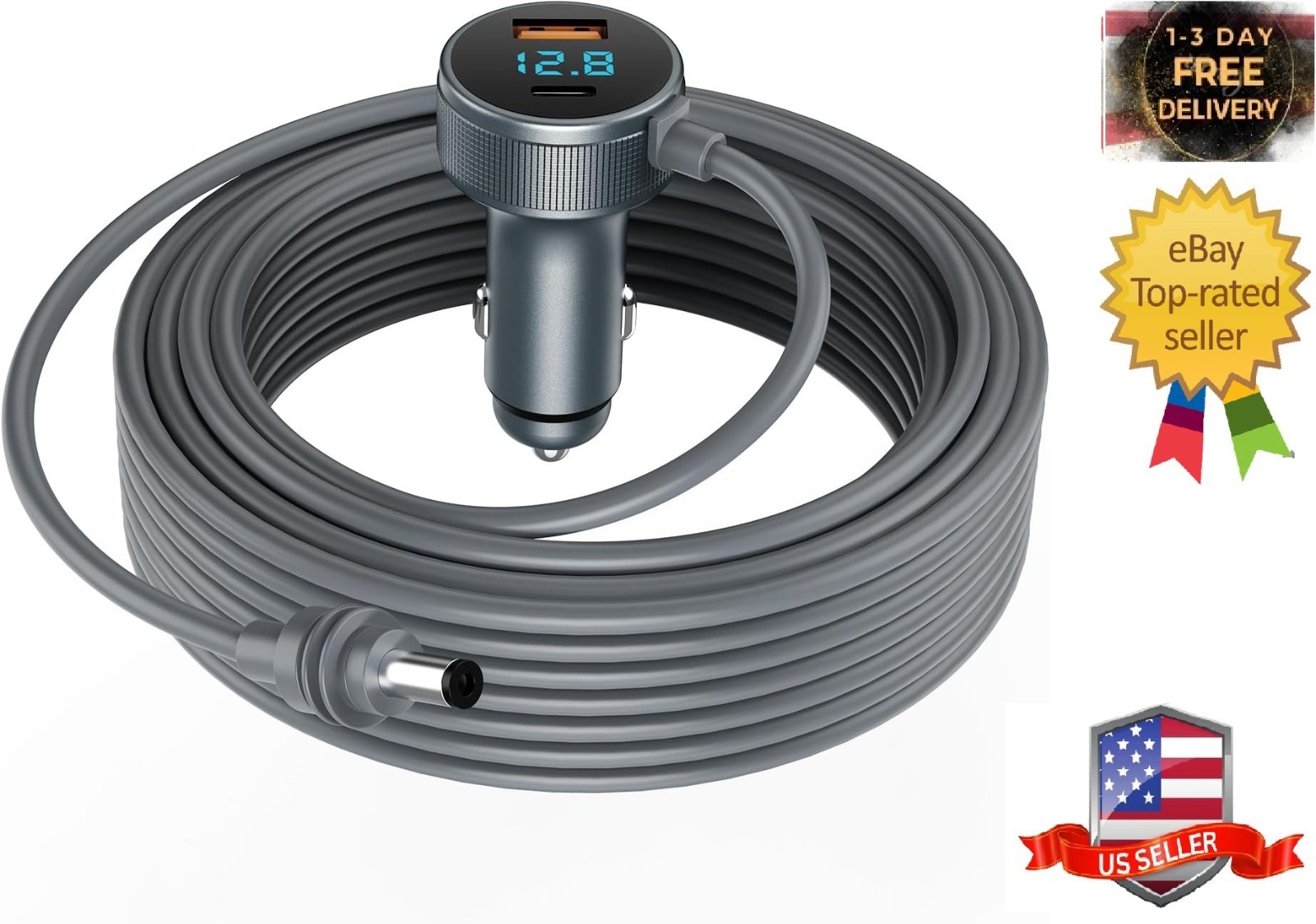 Starlink Mini Cable 12V-48V,Starlink Mini Car Adapter with Digital 16.4FT