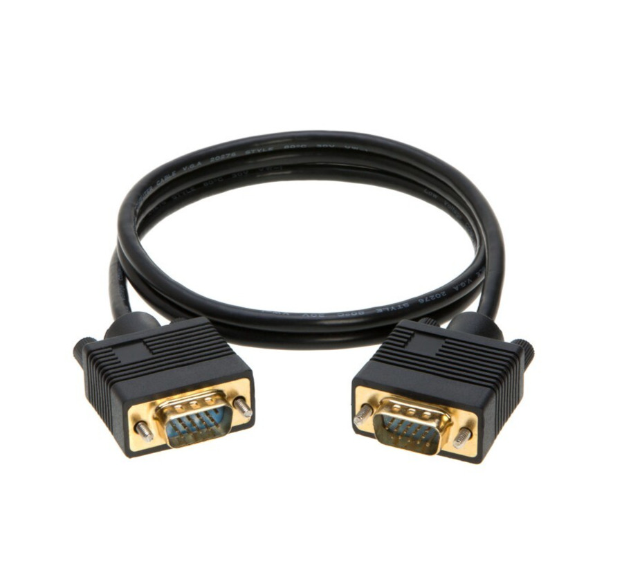 3ft - SVGA/VGA Male to Male Cable for PCs, CCTV, Laptops, Projectors, Monitors