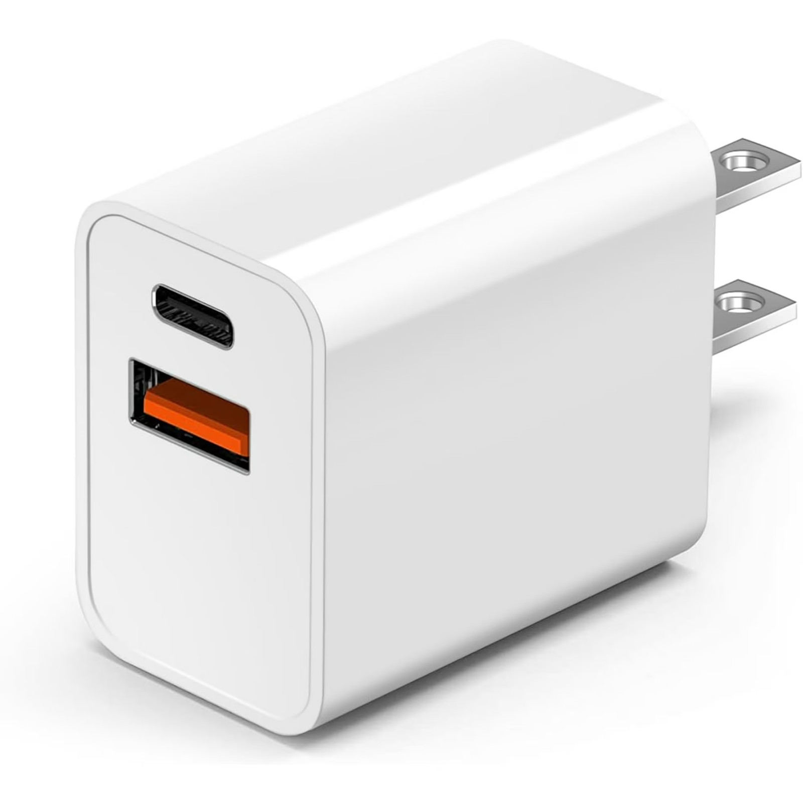10 Pack 20W USB-C Fast Charger Dual Port USB C + USB A Power Adapter