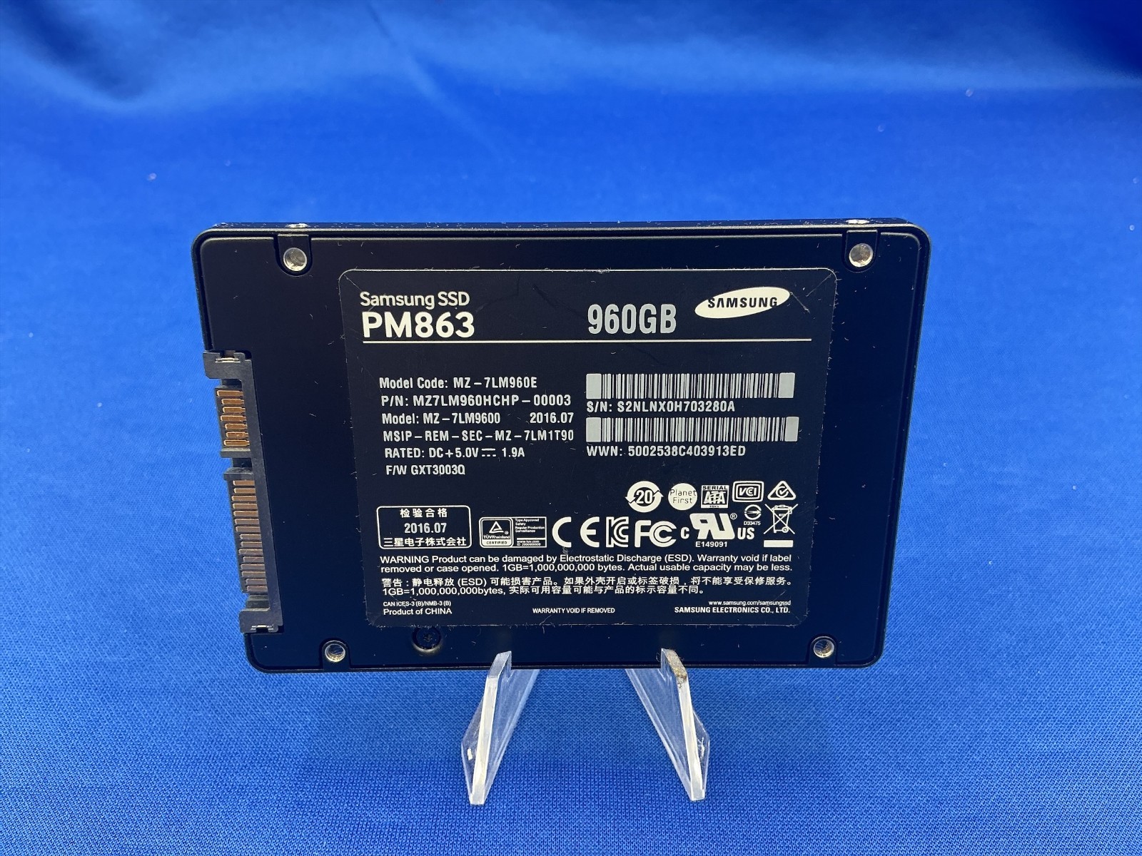MZ-7LM9600 Samsung PM863 Series 960GB 2.5 inch SATA3 Solid State Drive 