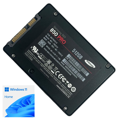 512GB Samsung 850 Pro 2.5" SSD with Windows 11 Home for Dell Lenovo IBM HP ACER