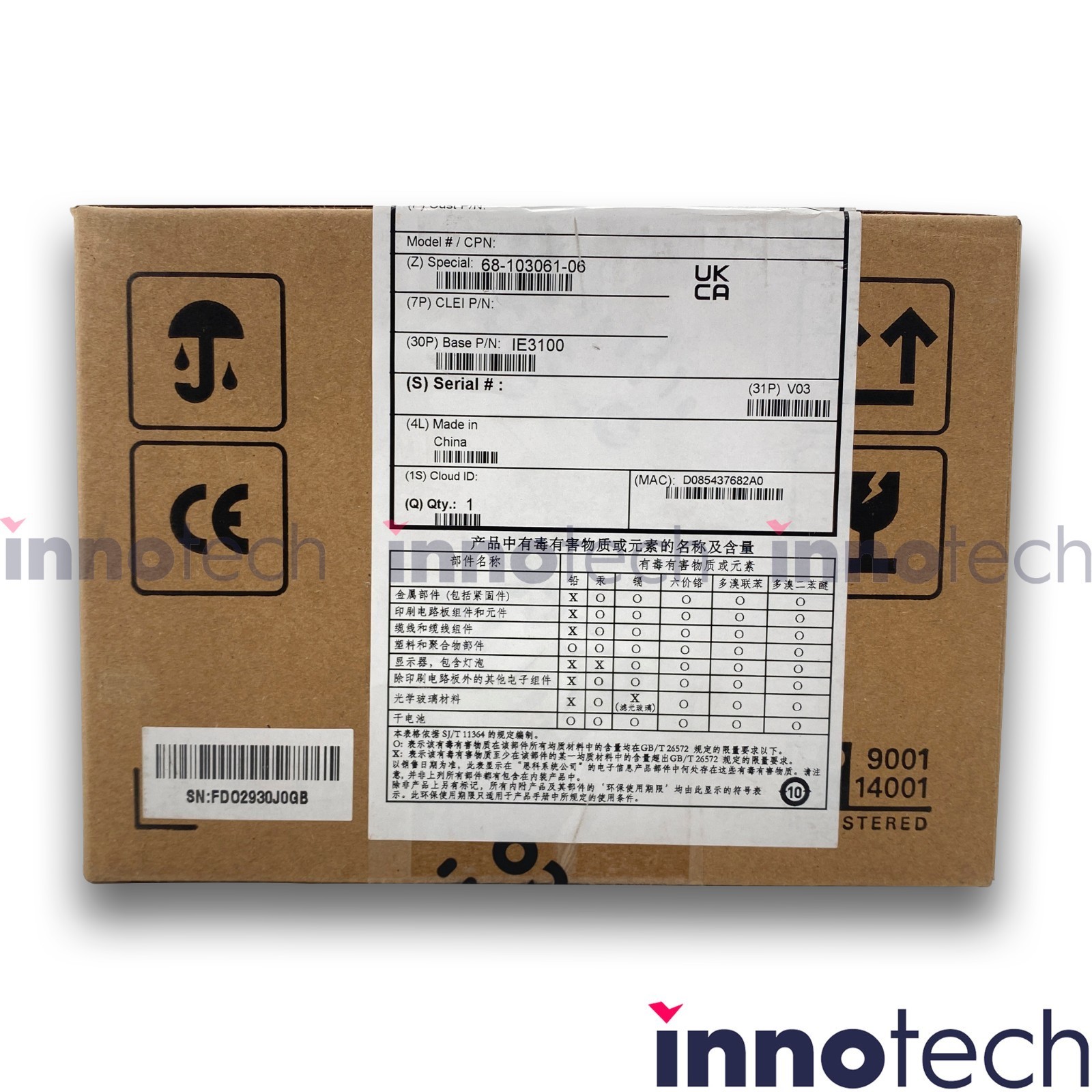 Cisco Systems IE-3100-8T2C-E IE3100 with 8GE Copper 2GE Combo New Sealed