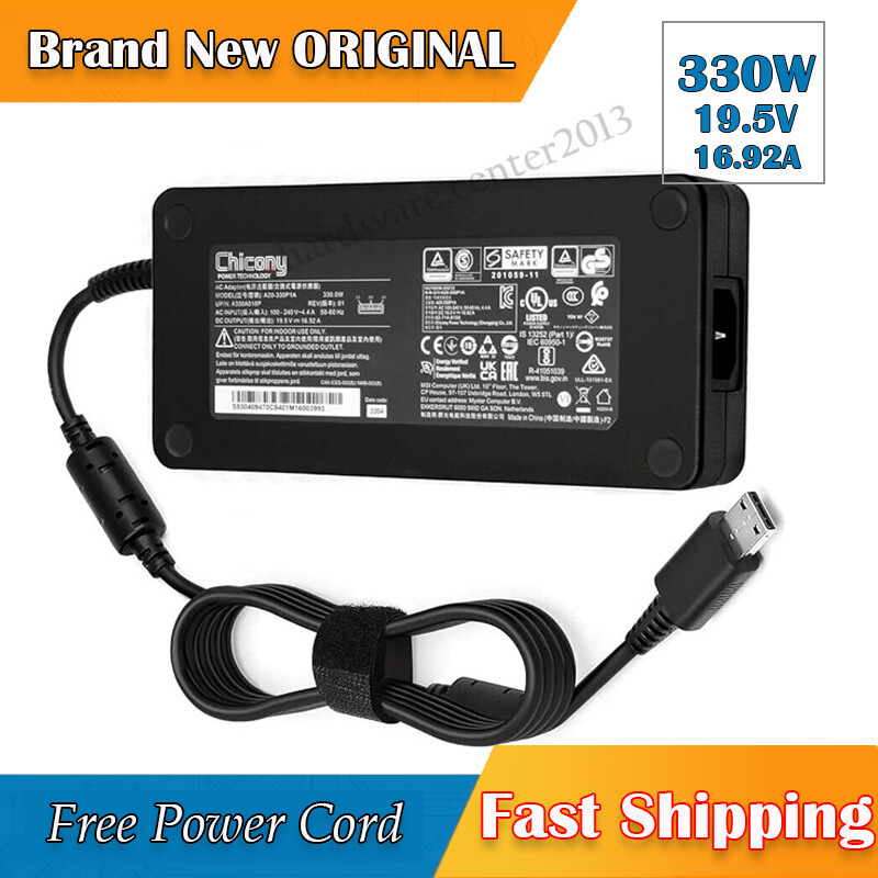 OEM 330W MSI Raider GE78HX 13VH-217XPT 13VG-051BE Laptop Charger Adapter Cord