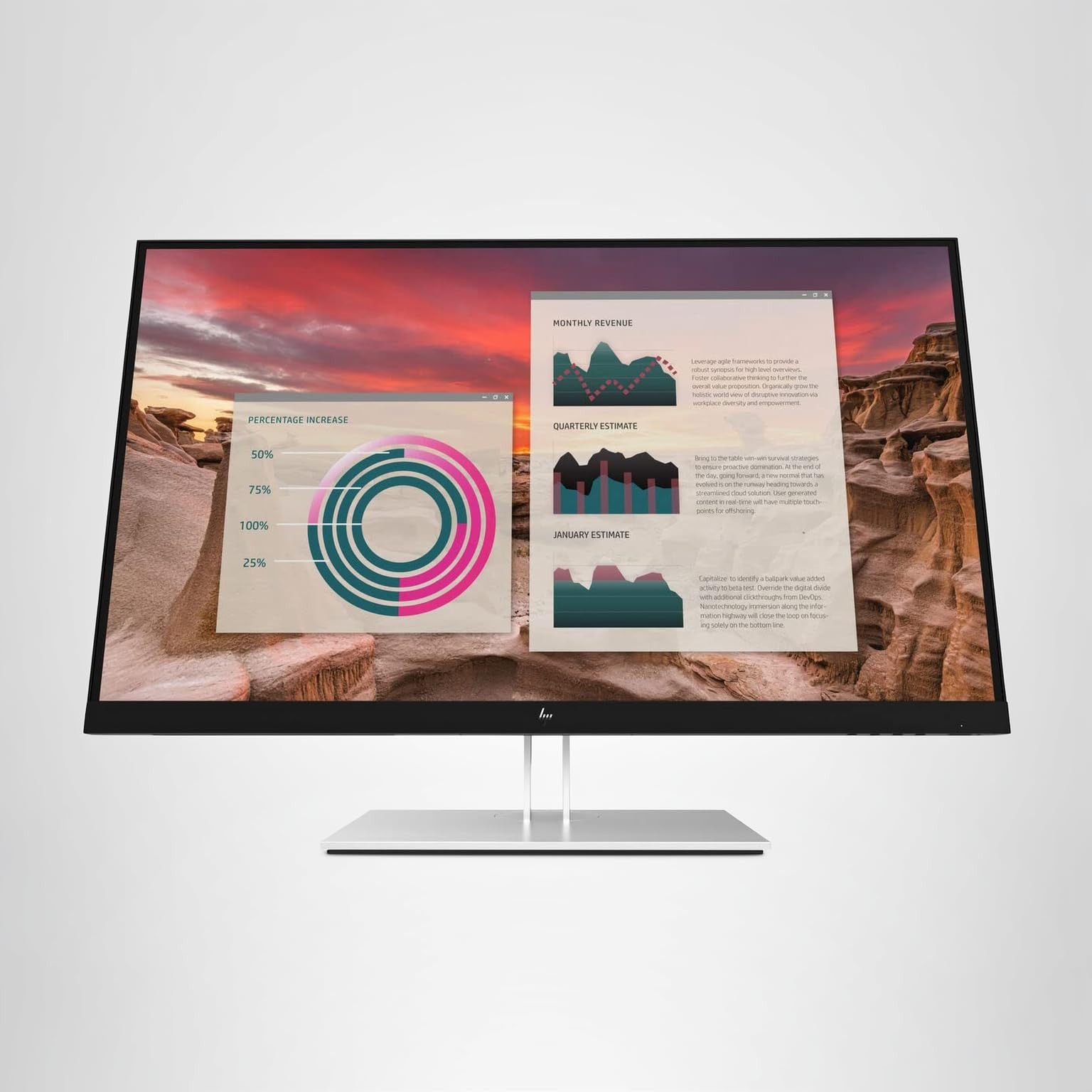 HP E27U G5 27" QHD USB-C LCD IPS Monitor 2560 x 1440: Good