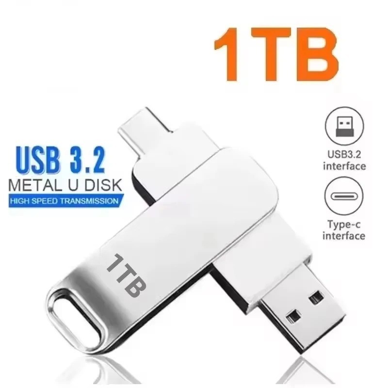 16TB USB 3.2 Flash Drive Metal Waterproof High Speed Pen Drive