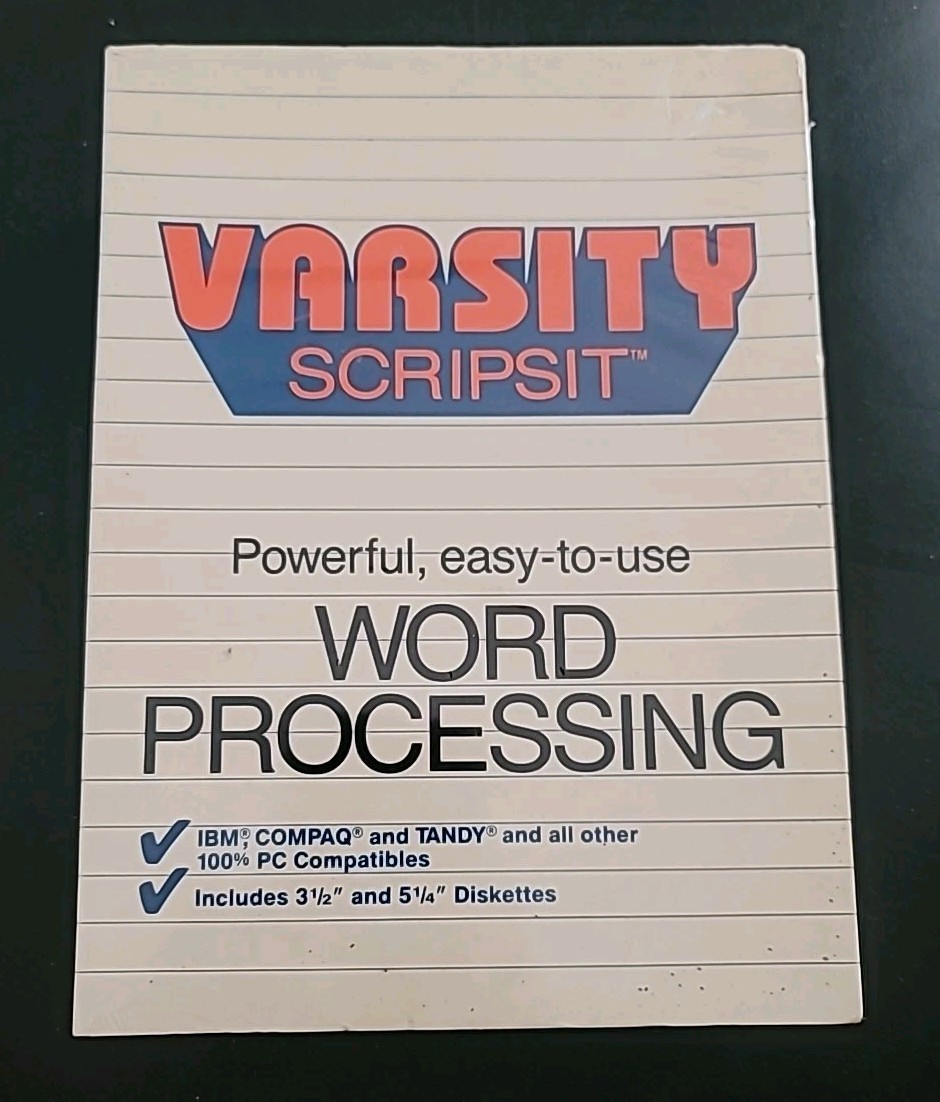 VTG Tandy Computer Products Varsity Scripsit Word Processing (NEW SEALED)