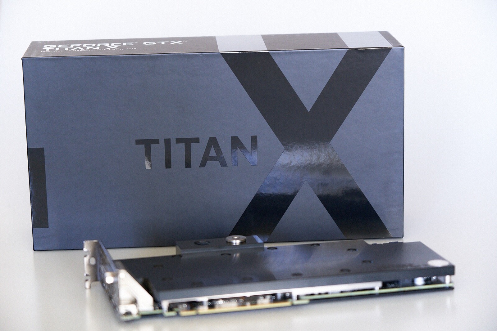 NVIDIA GeForce GTX TITAN X with EVGA Waterblock and Backplate