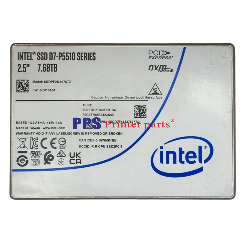 Intel D7-P5510 7.68TB U.2 NVMe PCIe 4.0 2.5in Data Center SSD Fast delivery