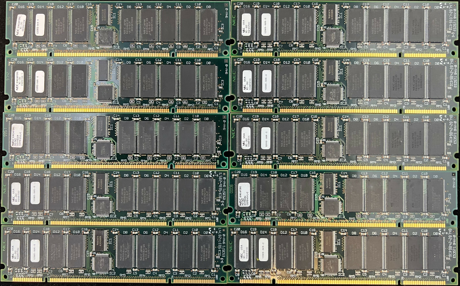 Lot of 10 MEM-VIP250-128M-D 128MB Memory Cisco 7000 VIP2 Approved