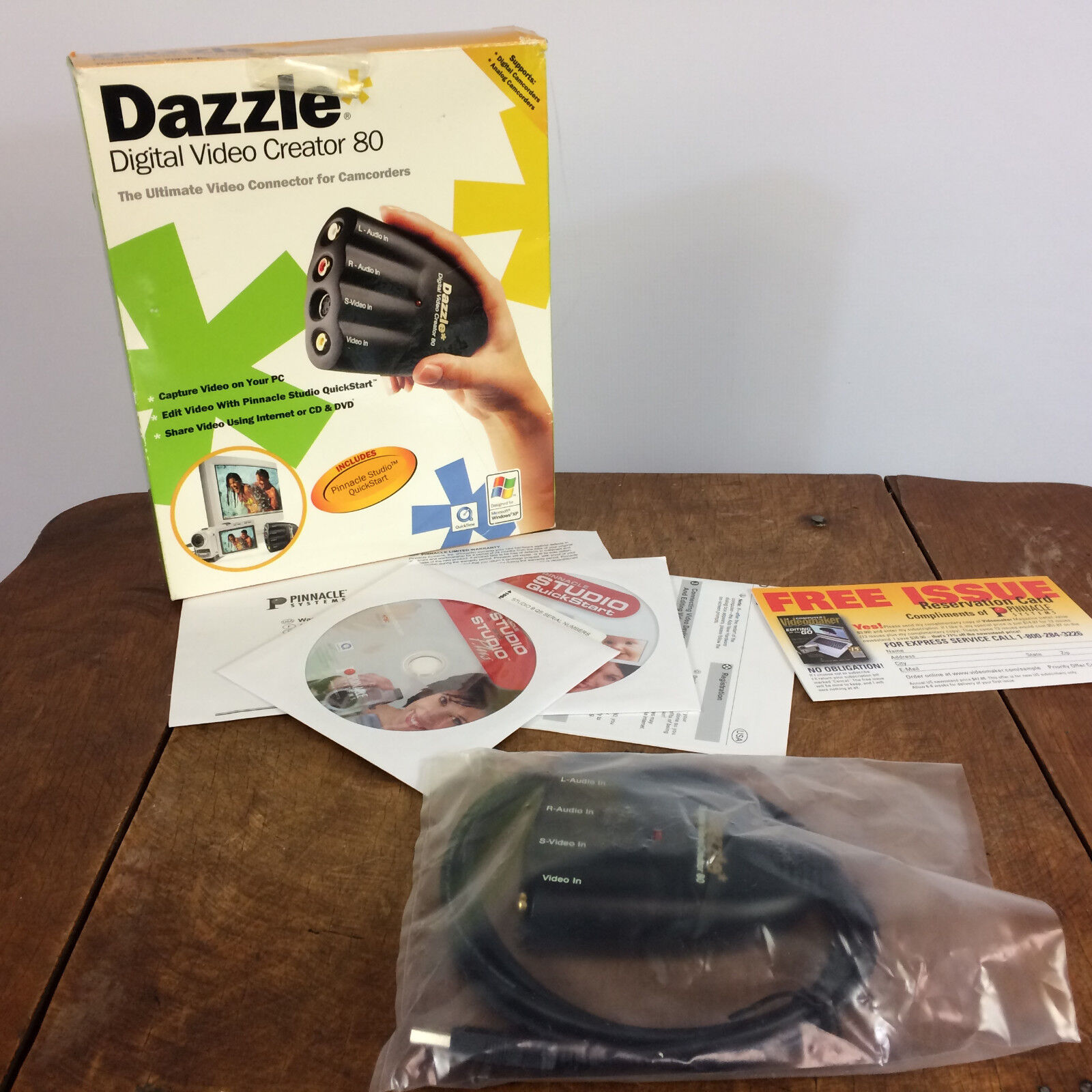 Vintage Dazzle Computer PC Video Audio Creator Edit Software for Camcorders USB
