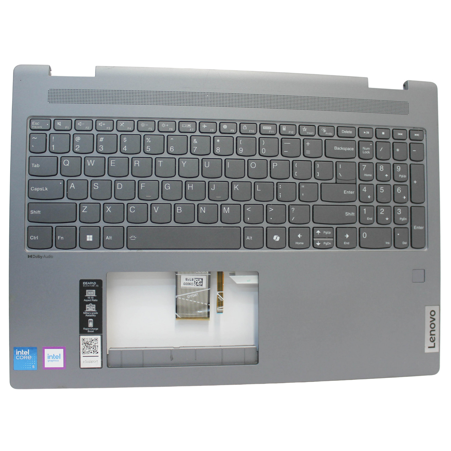 5CB1N95062-B LENOVO PALMREST TOPP COVER W/KB GREY IDEAPAD 5 16IRU9 GRADE B