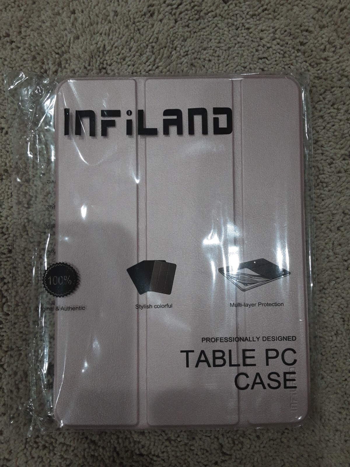 INFILAND iPad Pro 11inch Rose Gold Shockproof Case