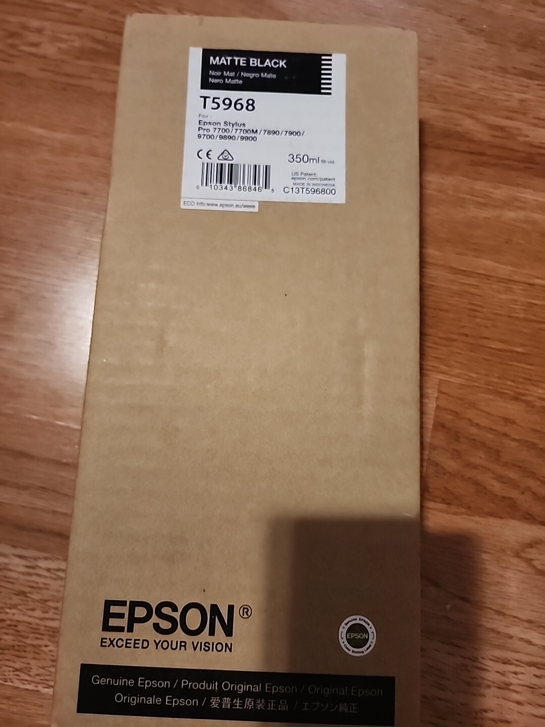 New  Epson  T5968 Matte Black Ink Cartridge Genuine /2017