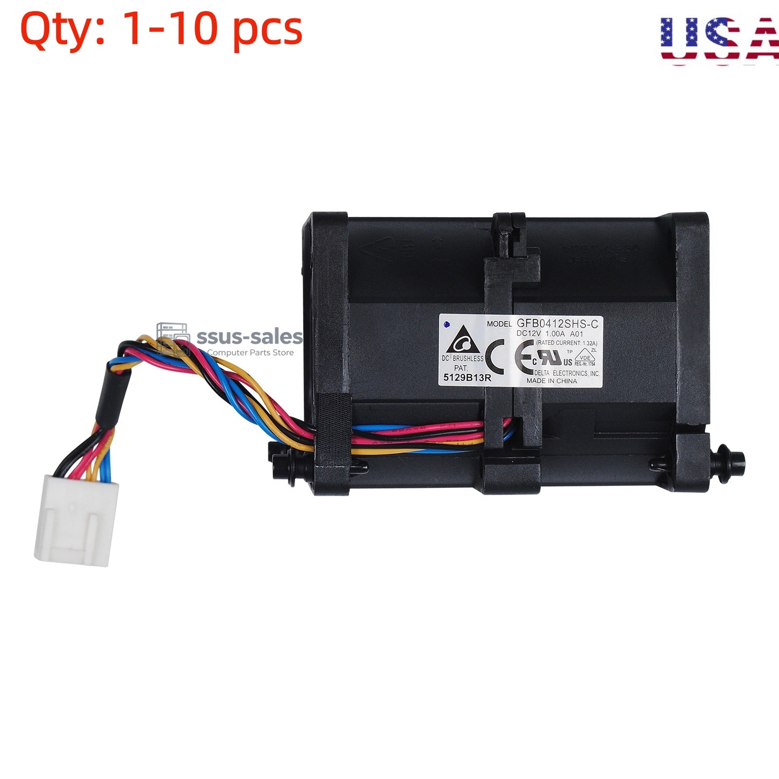 lot For Supermicro Cooling Fan FAN-0101L4 Delta GFB0412SHS-C 12V 1A Cross-flow