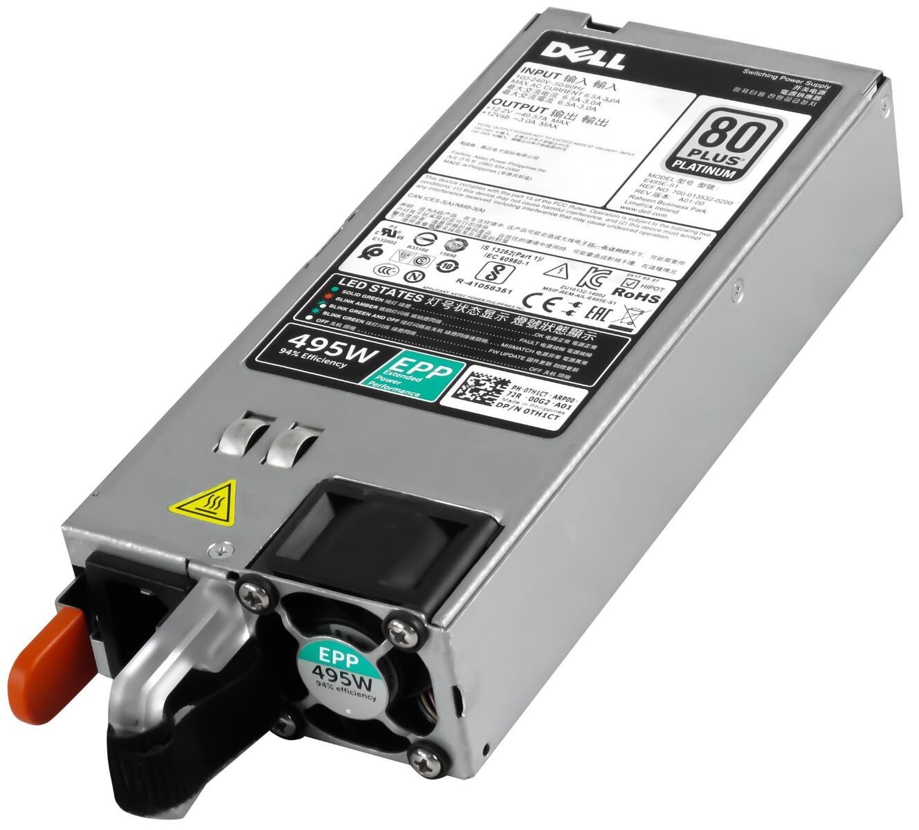 POWER SUPPLIES DELL 0TH1CT 495WATT E495E-S1 R740 R730 R730XD R630 R530 R730 HOT SWAP