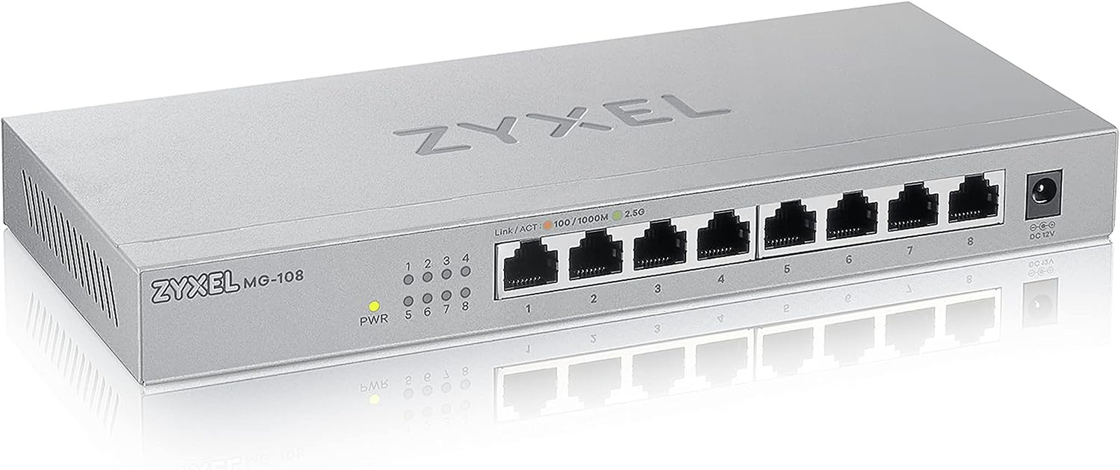 8-Port 2.5G Multi-Gigabit Unmanaged Switch for Home Entertainment or SOHO Networ