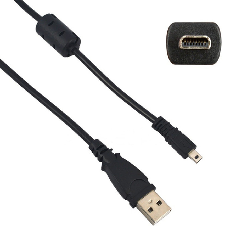 PRL) UC-E6 DATA CABLE USB MINI 8 PIN 1.5 MT SONY ALPHA KONICA MINOLTA NIKON