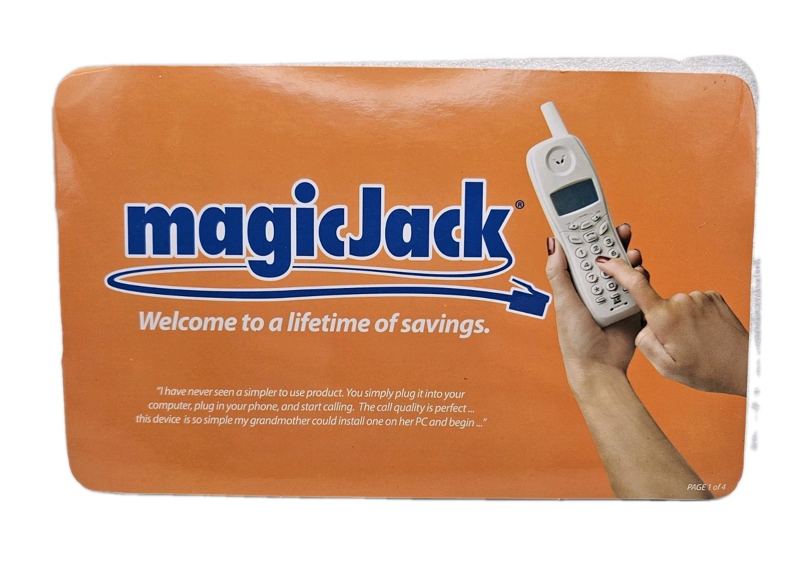 Vintage Original magicJack USB Phone Adapter Dongle Extension Cable 1st Gen
