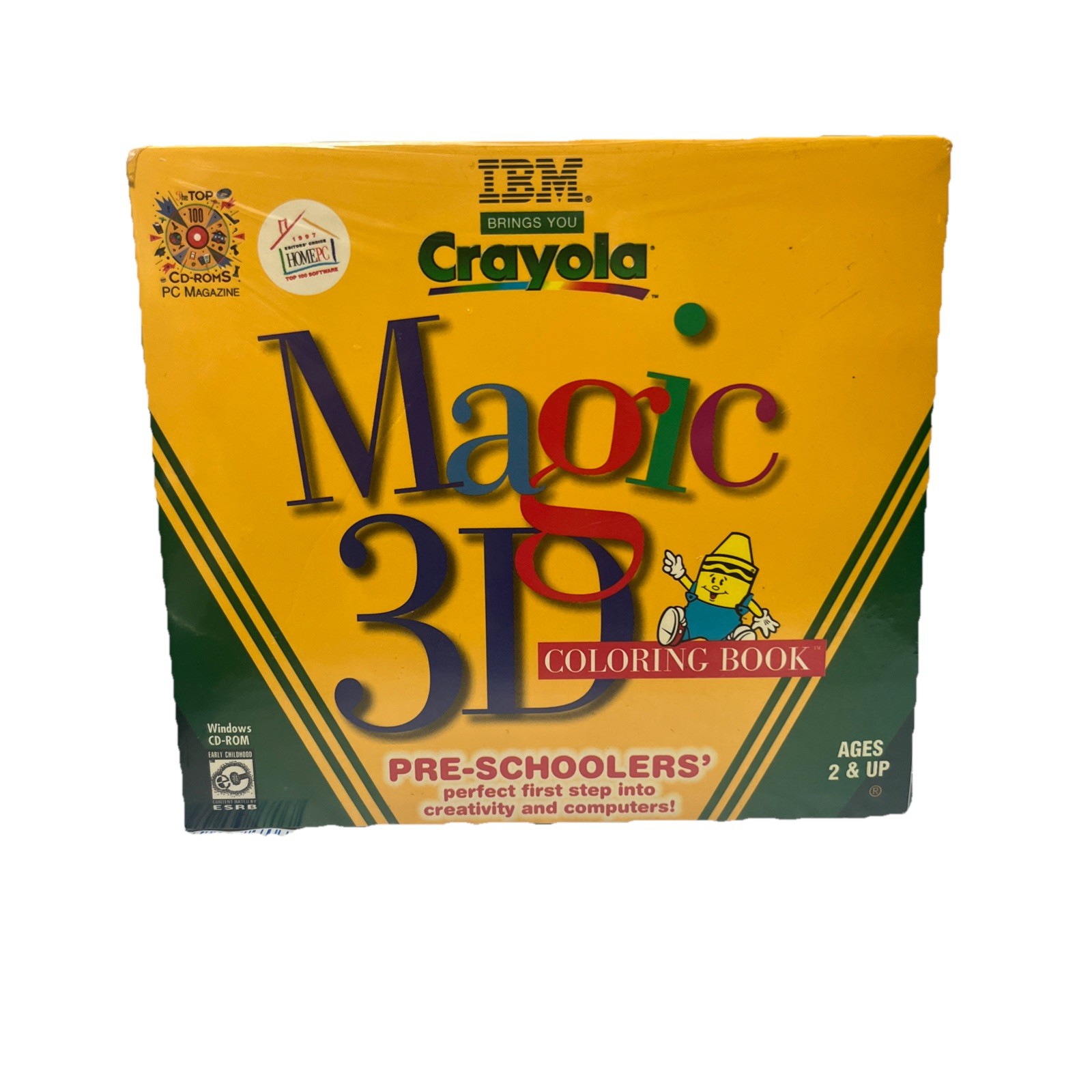 Crayola Magic 3D Coloring Book (Ages 2+) PC CD for Windows -sealed L7