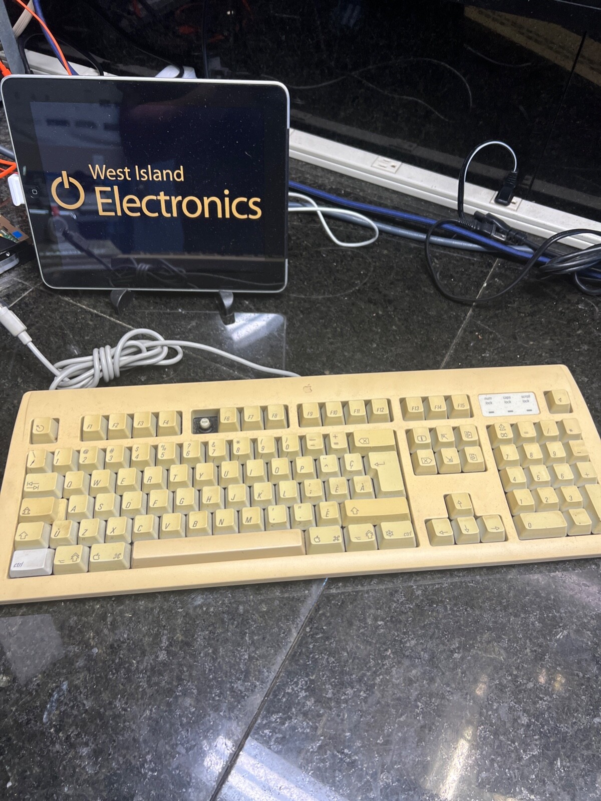 Vintage Apple AppleDesign M2980 Mechanical Keyboard 1994-FRENCH-117
