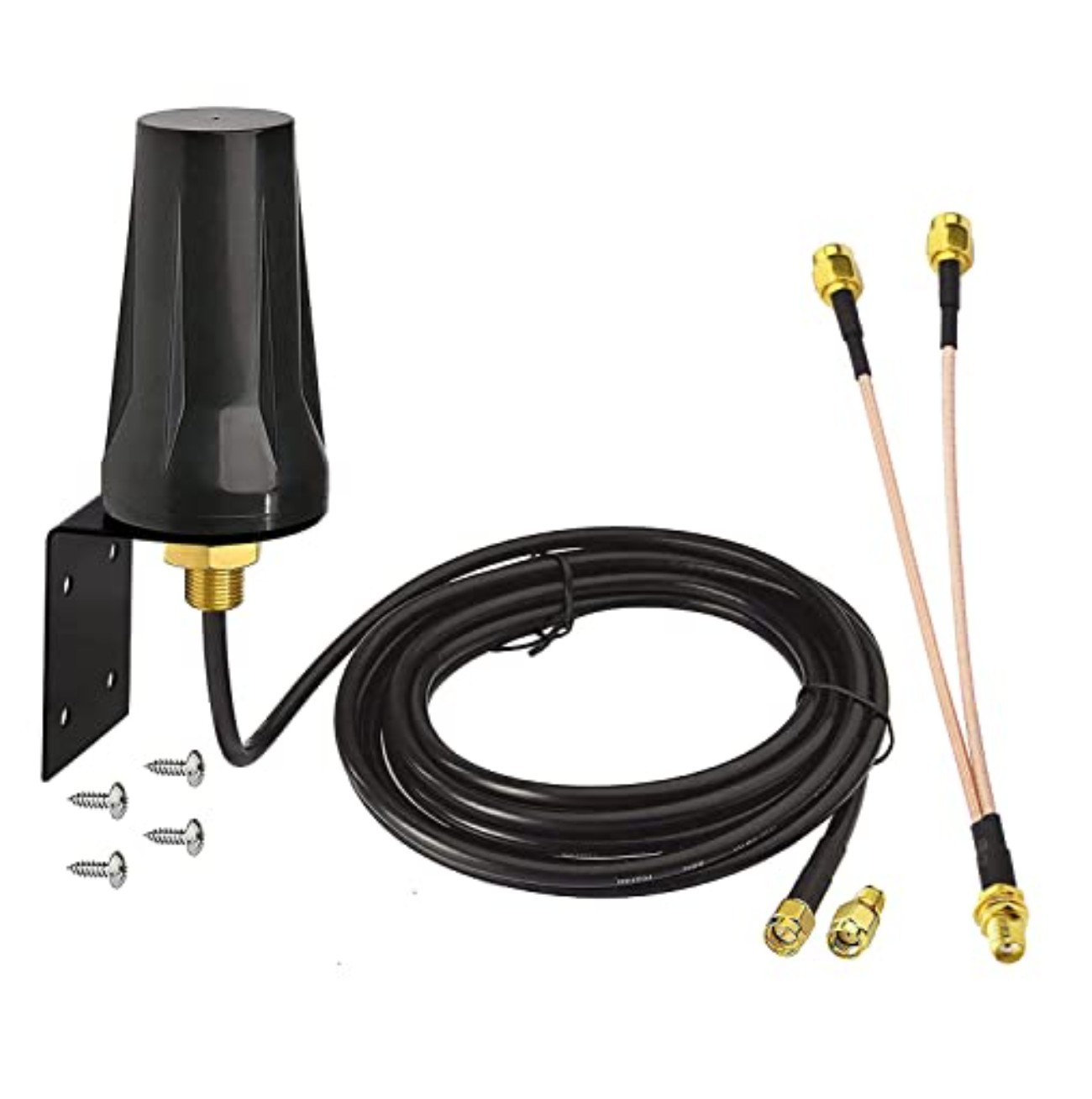 4G LTE Trail Camera Antenna 5dBi SMA Male RP-SMA Adapter Waterproof Wall Mount