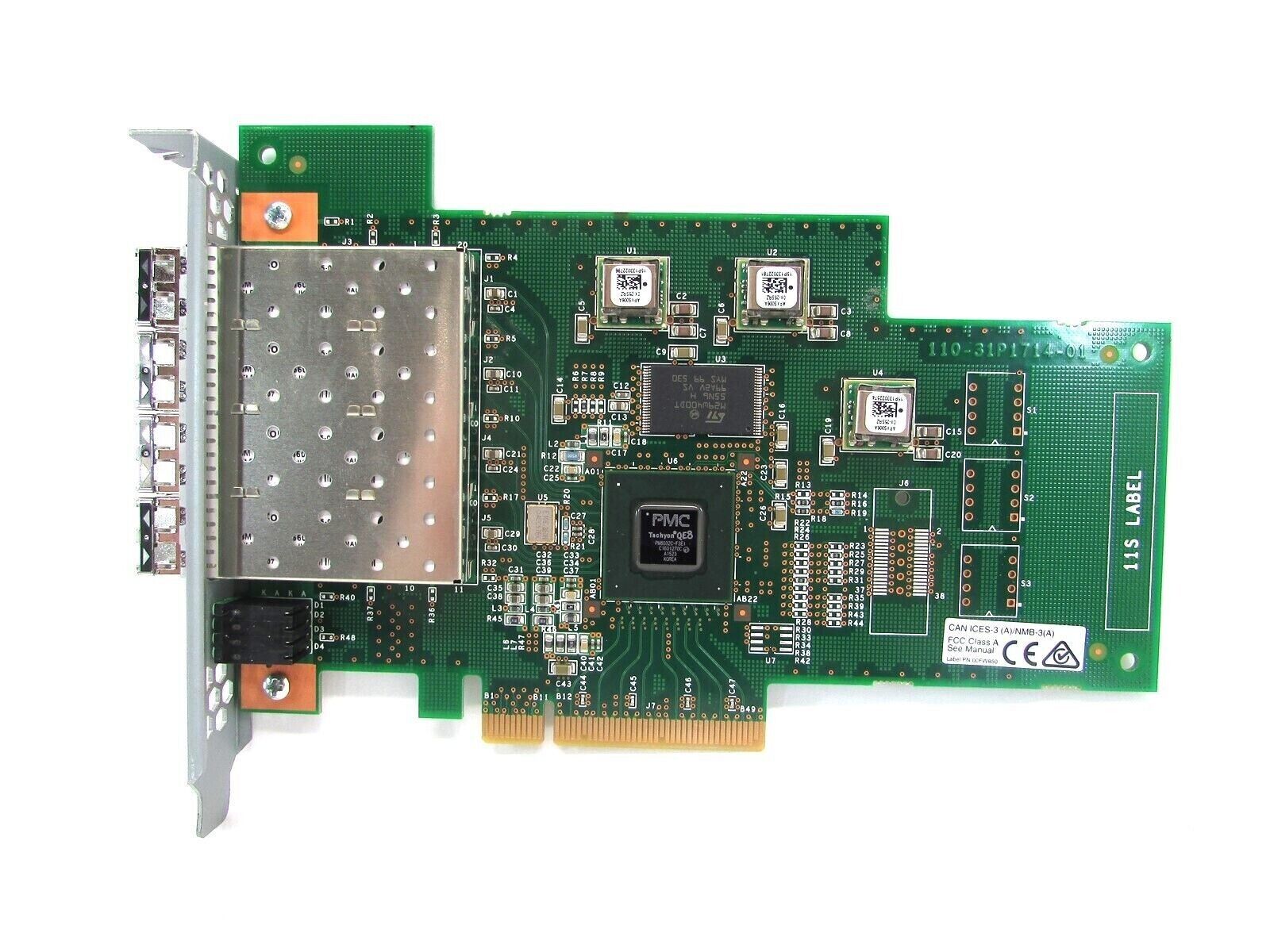 IBM 31P1811 31P1630 00FW850 2145-DH8 4-PORT PCI FIBER CHANNEL CARD +TRANSCEIVERS