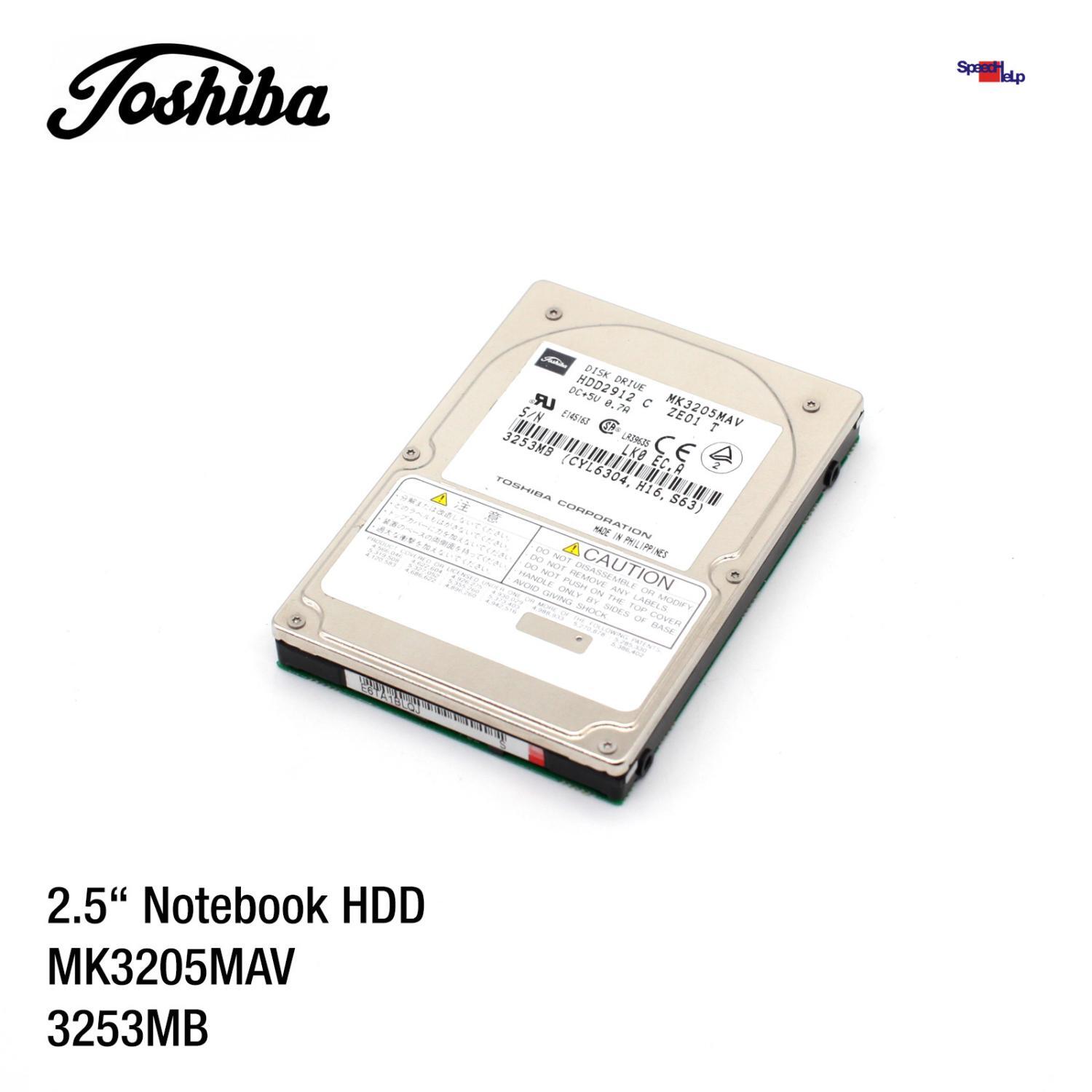 TOSHIBA MK3205MAV 3253MB 2.5" NOTEBOOK LAPTOP HDD HARD DRIVE HARD DISK HDD2912 F