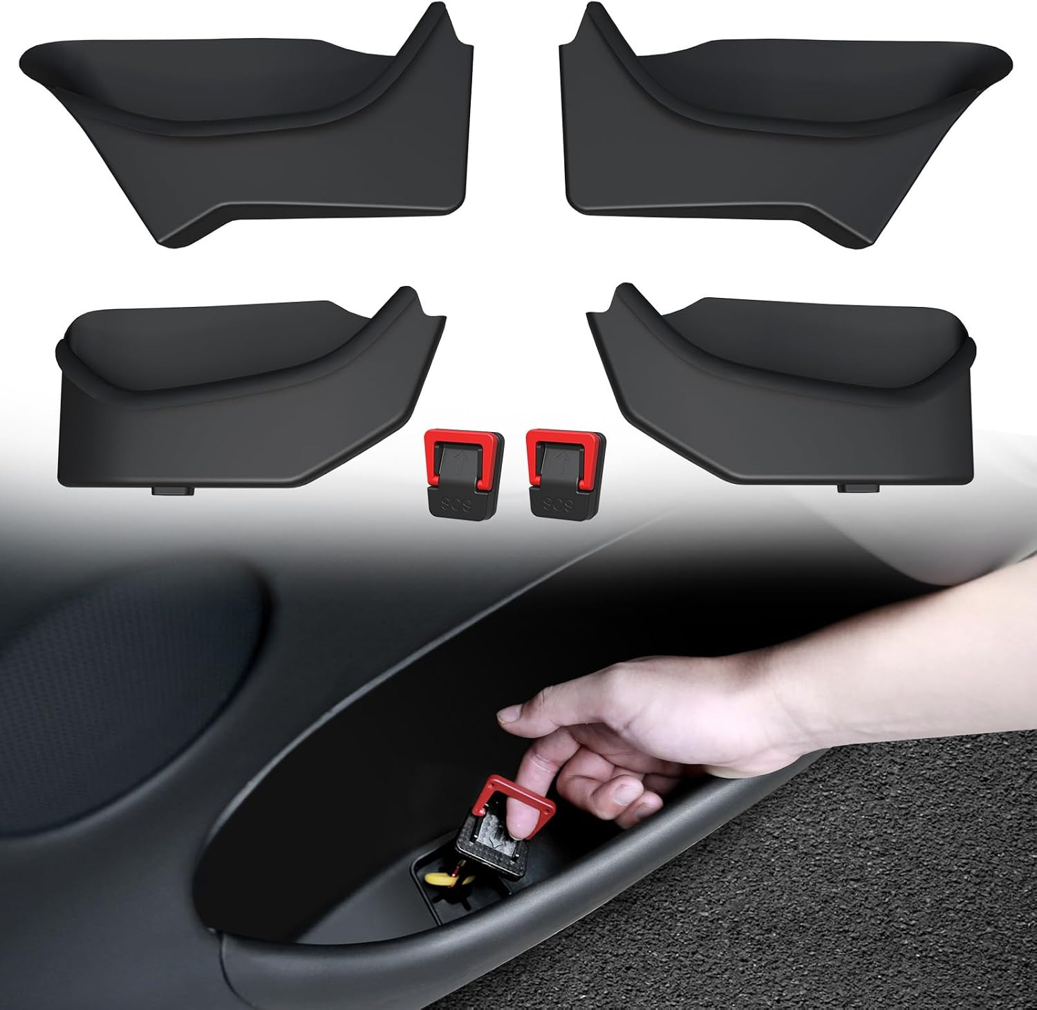 Door Side Storage for 2025 2026 Tesla Model Y Juniper Accessories