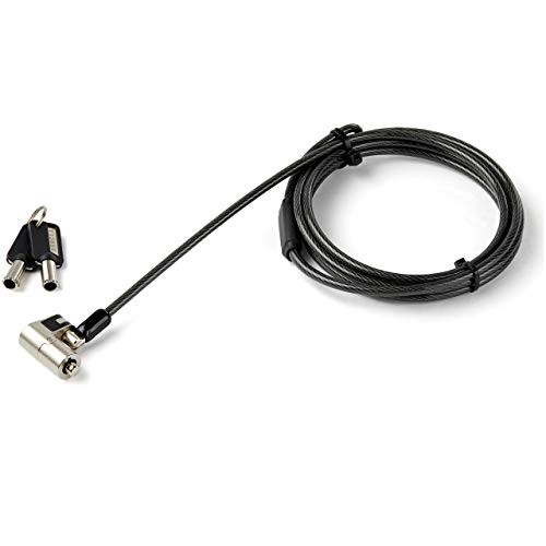StarTech LTULOCKKEY 6.5ft 3-in-1 Laptop Cable Lock Keyed Security