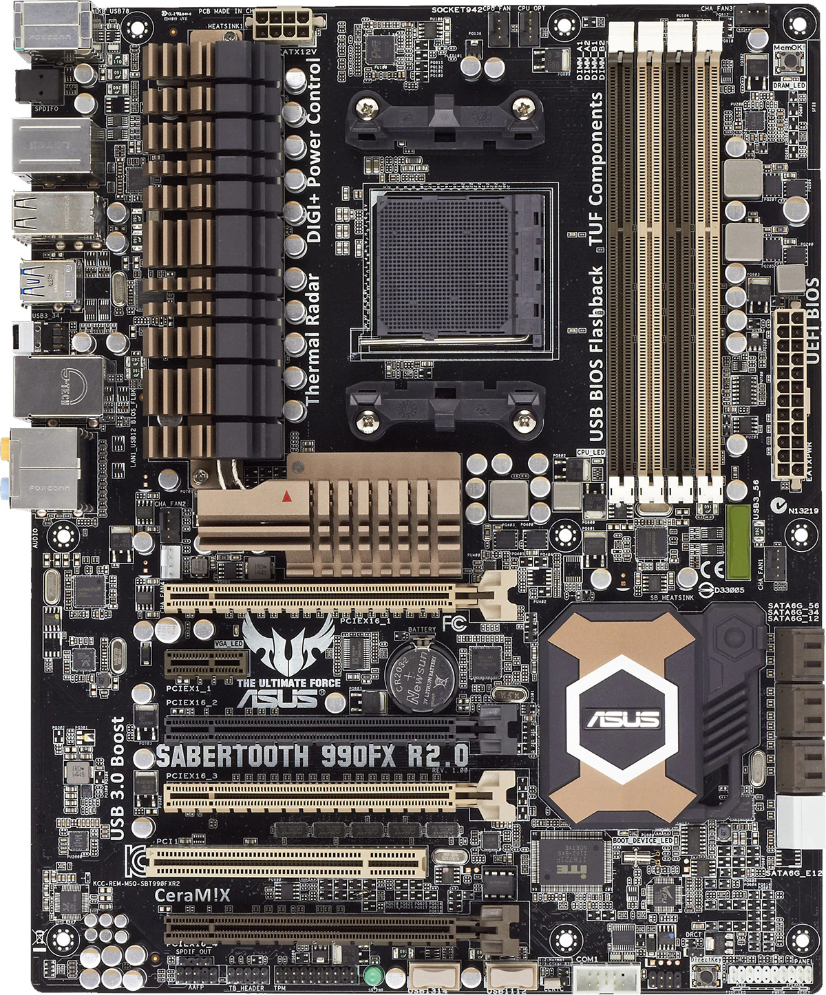 FOR ASUS TUF SABERTOOTH 990FX R2.0 Motherboard AM3+/AM3 DDR3 32G ATX Systemboard