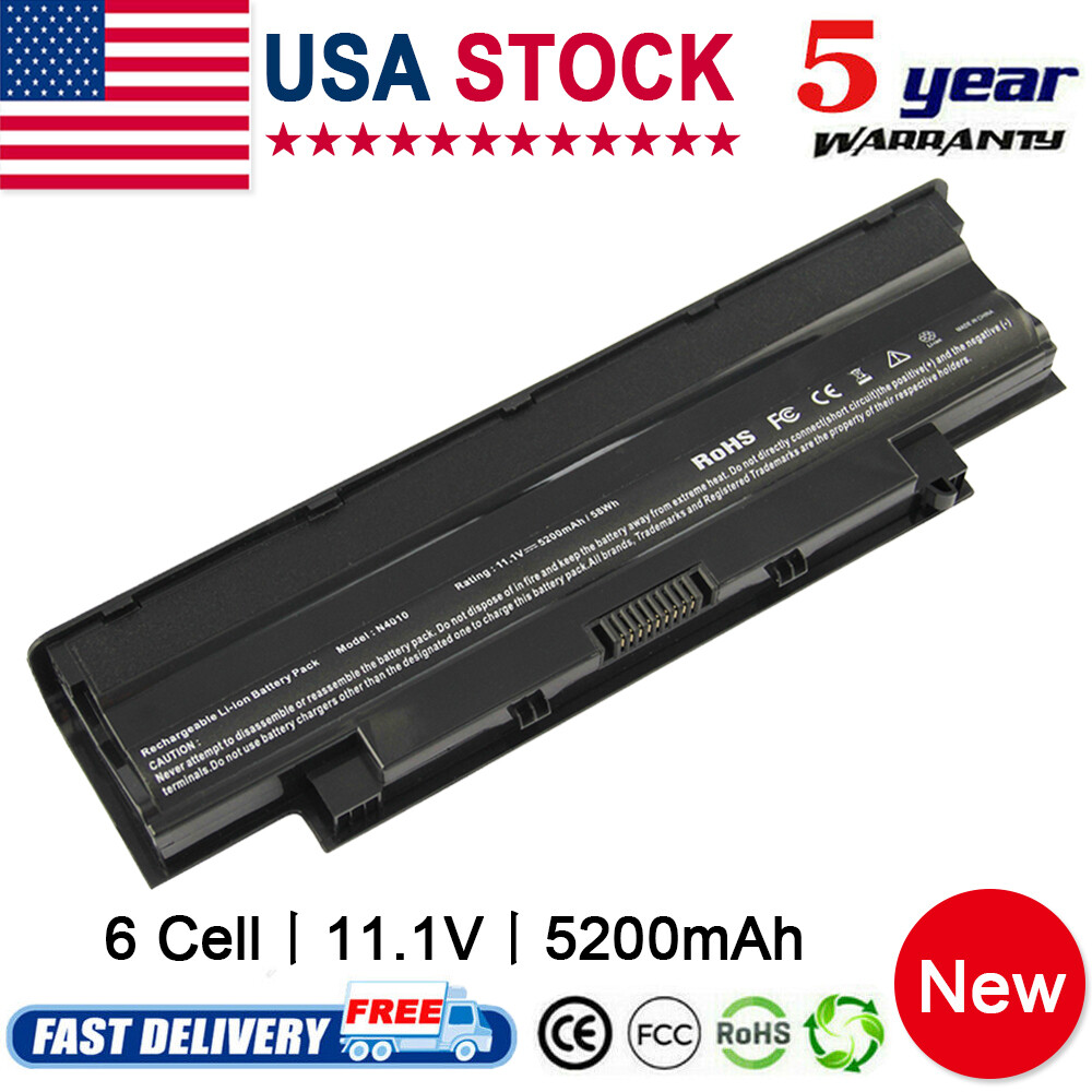 6 Cell Battery J1KND For DELL Inspiron 3520 3420 M5030 N5110 N5050 N4010 N7110