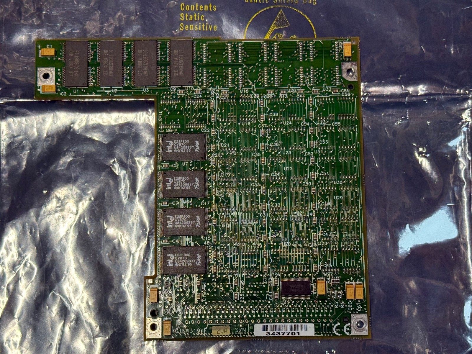Motorola VME 16mb Memory Mezzanine Board 01-W3191F-20A